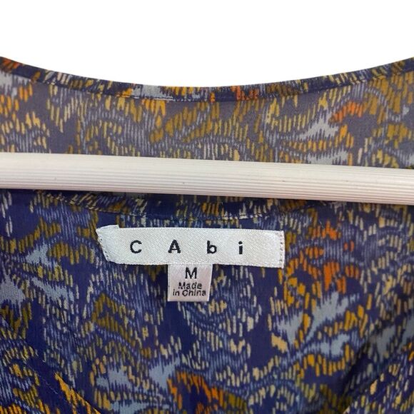 CAbi Tapestry Print Blouse Style #157 Size Medium - Picture 5 of 6